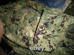 Us Navy Seal Digital Camouflage Set Pants Lrg Reg. & Blouse Lrg. Long