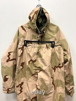 Usgi Ecwcs Gore Tex Cold Weather Reversible Woodland/desert Camo Set Large