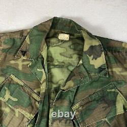 VTG US ARMY VIETNAM 1968 Poplin Tropical Camouflage Jacket & Pants SET Small