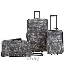 Vara Softside Upright Luggage, ACU CAMO, 3-Piece Set (20/22/28)