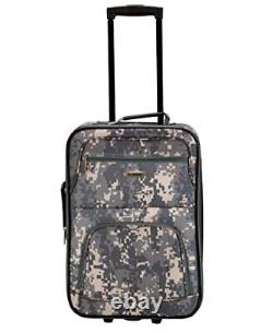 Vara Softside Upright Luggage, ACU CAMO, 3-Piece Set (20/22/28)