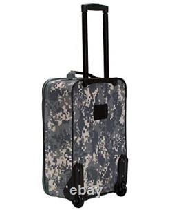 Vara Softside Upright Luggage, ACU CAMO, 3-Piece Set (20/22/28)