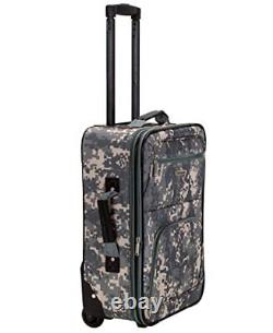 Vara Softside Upright Luggage, ACU CAMO, 3-Piece Set (20/22/28)