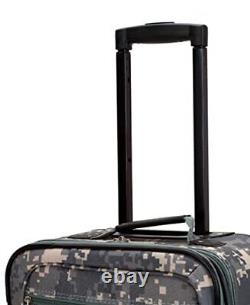 Vara Softside Upright Luggage, ACU CAMO, 3-Piece Set (20/22/28)