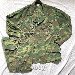 Vietnam ERDL Camo Trousers Pants & Slant Jungle Jacket Combat Set Named USN Navy