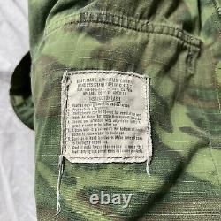 Vietnam ERDL Camo Trousers Pants & Slant Jungle Jacket Combat Set Named USN Navy