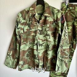 Vietnam War ARVN Camo Uniform Set Patched USA Named ERDL