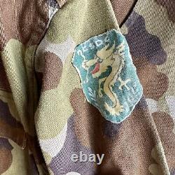 Vietnam War ARVN Police Cloud Camo Uniform Set Named Patched