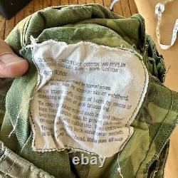 Vietnam War ERDL Camo Poplin 1st Patt Set Named Patched Air Force