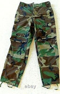 Vintage 1980's Era BDU SET Camouflage Combat Uniform US Army Military