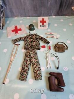 Vintage Original Action Man Army Medic Uniform bundle Nice Camouflage Set