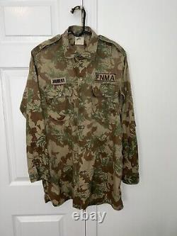 Vintage Rare Camo Camouflage uniform South African 1st pattern SAP Uniform Set