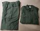 Vintage Us Army Green Fatigues Set Pants & Shirt 1970s Vietnam Era
