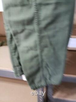 Vintage US Army Green Fatigues Set Pants, Shirt, Socks & Hat 1970s Vietnam Era