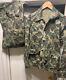 Vintage Us Military Hbt Duck Camouflage Top & Bottom Uniform Set Post War Nam