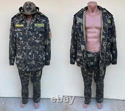 Vintage Ukrainian army military border guard uniform set. Rank major