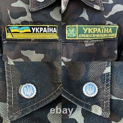 Vintage Ukrainian army military border guard uniform set. Rank major