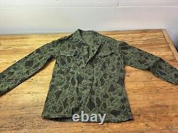 Vintage Usmc Korean War Frogskin Duck Camo Jacket Pants Set Army