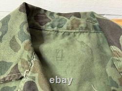 Vintage Usmc Korean War Frogskin Duck Camo Jacket Pants Set Army