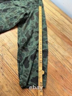 Vintage Usmc Korean War Frogskin Duck Camo Jacket Pants Set Army