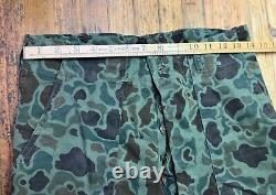 Vintage Usmc Korean War Frogskin Duck Camo Jacket Pants Set Army