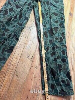 Vintage Usmc Korean War Frogskin Duck Camo Jacket Pants Set Army