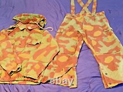 Vtg 60s Italian Army Paratrooper 3 pc. Camouflage M29 set. Jacket, pants & hood