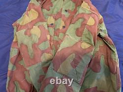 Vtg 60s Italian Army Paratrooper 3 pc. Camouflage M29 set. Jacket, pants & hood