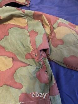 Vtg 60s Italian Army Paratrooper 3 pc. Camouflage M29 set. Jacket, pants & hood