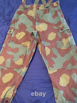 Vtg 60s Italian Army Paratrooper 3 pc. Camouflage M29 set. Jacket, pants & hood