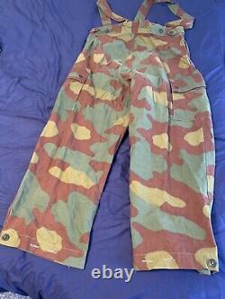 Vtg 60s Italian Army Paratrooper 3 pc. Camouflage M29 set. Jacket, pants & hood