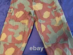 Vtg 60s Italian Army Paratrooper 3 pc. Camouflage M29 set. Jacket, pants & hood