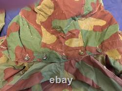 Vtg 60s Italian Army Paratrooper 3 pc. Camouflage M29 set. Jacket, pants & hood