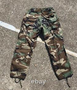Vtg Mens Us Army Full Set Camouflage Camo Uniform Small Cold Weather Field