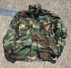 Vtg Mens Us Army Full Set Camouflage Camo Uniform Small Cold Weather Field