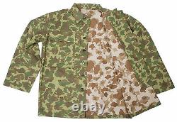 WW2 Us Marine Corps Army Pacific Camouflage Jacket & Trousers Uniform Set XL