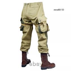 WWII US Airborne Field Army Paratrooper M42 Uniform Jacket Pants Set Mens Suit