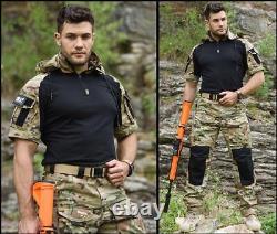 Waterproof Men's Military Tactical G3 Army Combat Shirt Pants Uniform Camo SWAT