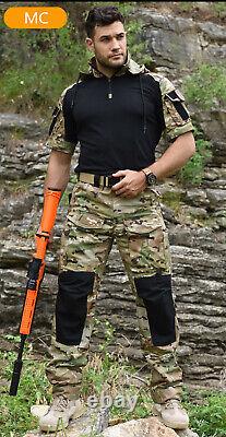 Waterproof Men's Military Tactical G3 Army Combat Shirt Pants Uniform Camo SWAT