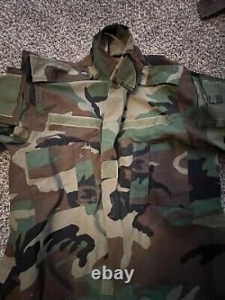 Woodland ACU Set (Jacket and Pants) Large Regular (Both)