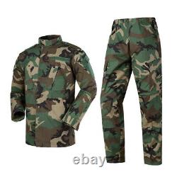 Wooldland men's tactical jacket pants suit special police camouflage BDU uniform