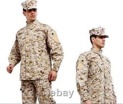 XS-XXL Mens Ripstop Camouflage Tactical Military Uniform Suit Jacket Pant 1 Sets