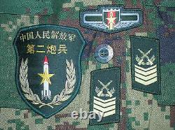 07's Series Chine Pla 2ème Artillery Nco Digital Camouflage Combat Clothing, Set