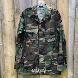 American Apparel Woodland Camouflage Jacket-sm/pants-med Set Combat Military États-unis