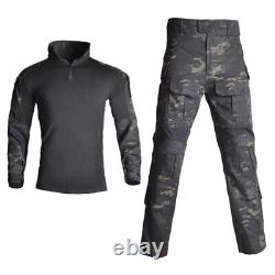 Armã©e De L'homme Uniforme Militaire Camouflage Tactique Costume Chemise Pantalon Pantalon Ensemble