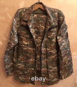 Armã©e Militaire Arménienne Uniforme Camouflage Ensemble Complet +cap+ 2 Ceintures +patches Gratuit