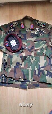 Armée Turque Gendermarie Rare Vintage Col. Ensemble Uniforme De Camouflage XL Camo Bdu