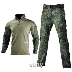 Army Military Camouflage Frog Tactical Combat Suit Pantalon Pantalon Pantalon Uniforme