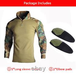 Army Military Uniforme Camouflage Combat Shirts Quick Assault Long Sleeve Pantalons