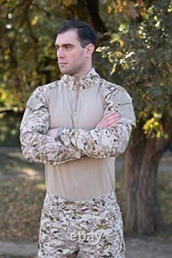 Camouflage Costume Avec Knee Pads Pour Hommes Ensemble Tactique Chasse Uniforme Paintball